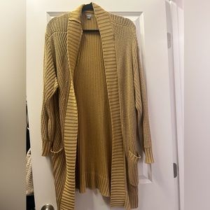 Mustard aerie cardigan